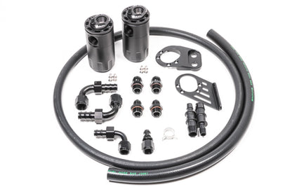 Radium Engineering Dual Catch Can Kit Fiesta ST Fluid Lock - Graveyard Performance