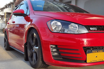 Rally Armor 15-21 MKVII VW Golf/GTI Black UR Mud Flap w/Grey Logo - Graveyard Performance