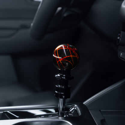 Billetworkz Automatic Shifter - Black w/ Fire Splash - Fits Subaru CVT: WRX (2022+), Crosstrek (2024), Forester (2025+), Impreza (2024), Legacy/Outback (2015+) - Graveyard Performance