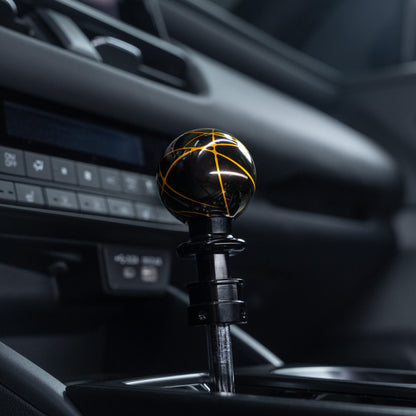 Billetworkz Automatic Shifter - Black w/ Gold Splash - WRX (2022+), Crosstrek (2024), Forester (2025+), Impreza (2024), Legacy/Outback (2015+)