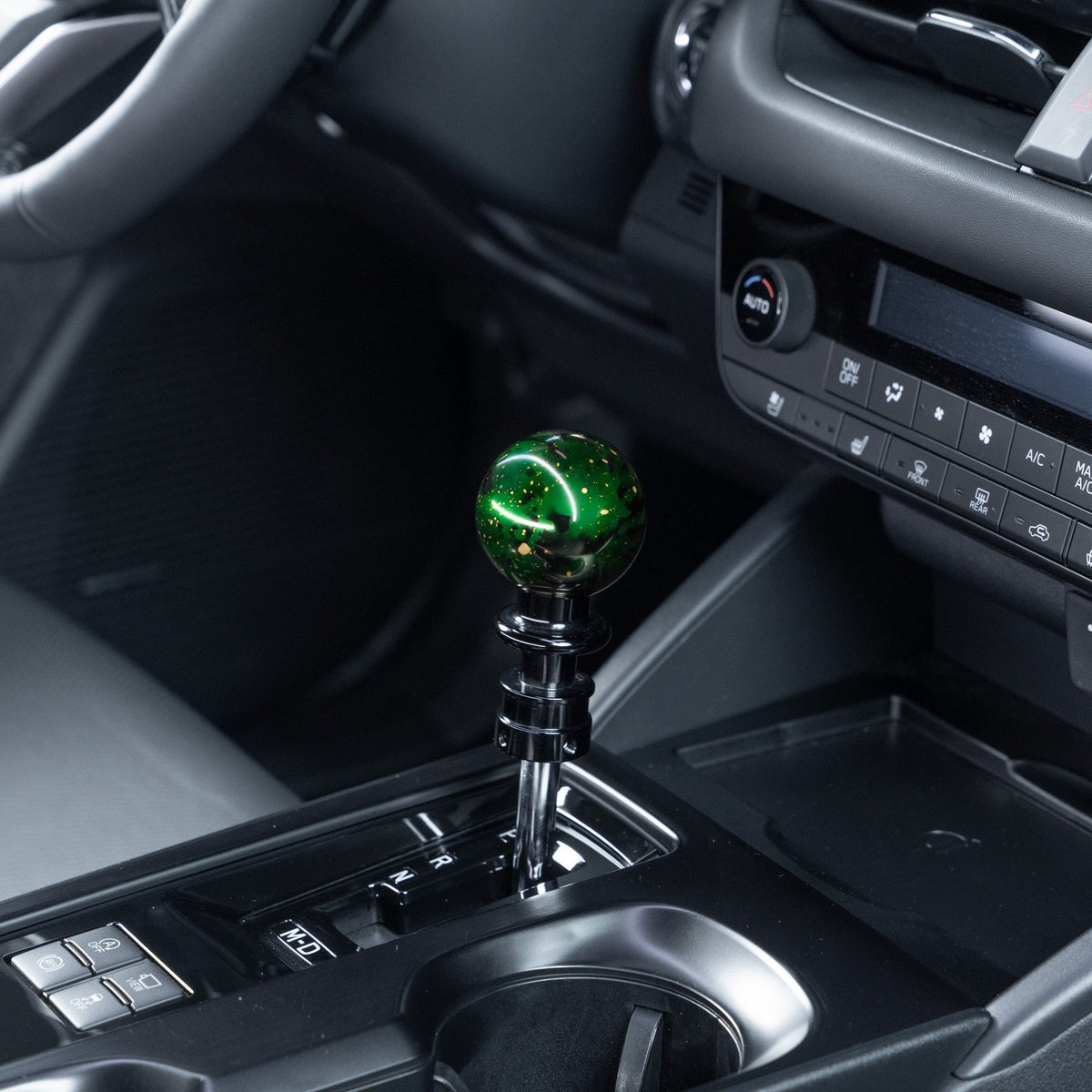 Billetworkz Automatic Shifter - Green Cosmic Space - Fits Subaru CVT: WRX (2022+), Crosstrek (2024), Forester (2025+), Impreza (2024), Legacy/Outback (2015+) - Graveyard Performance