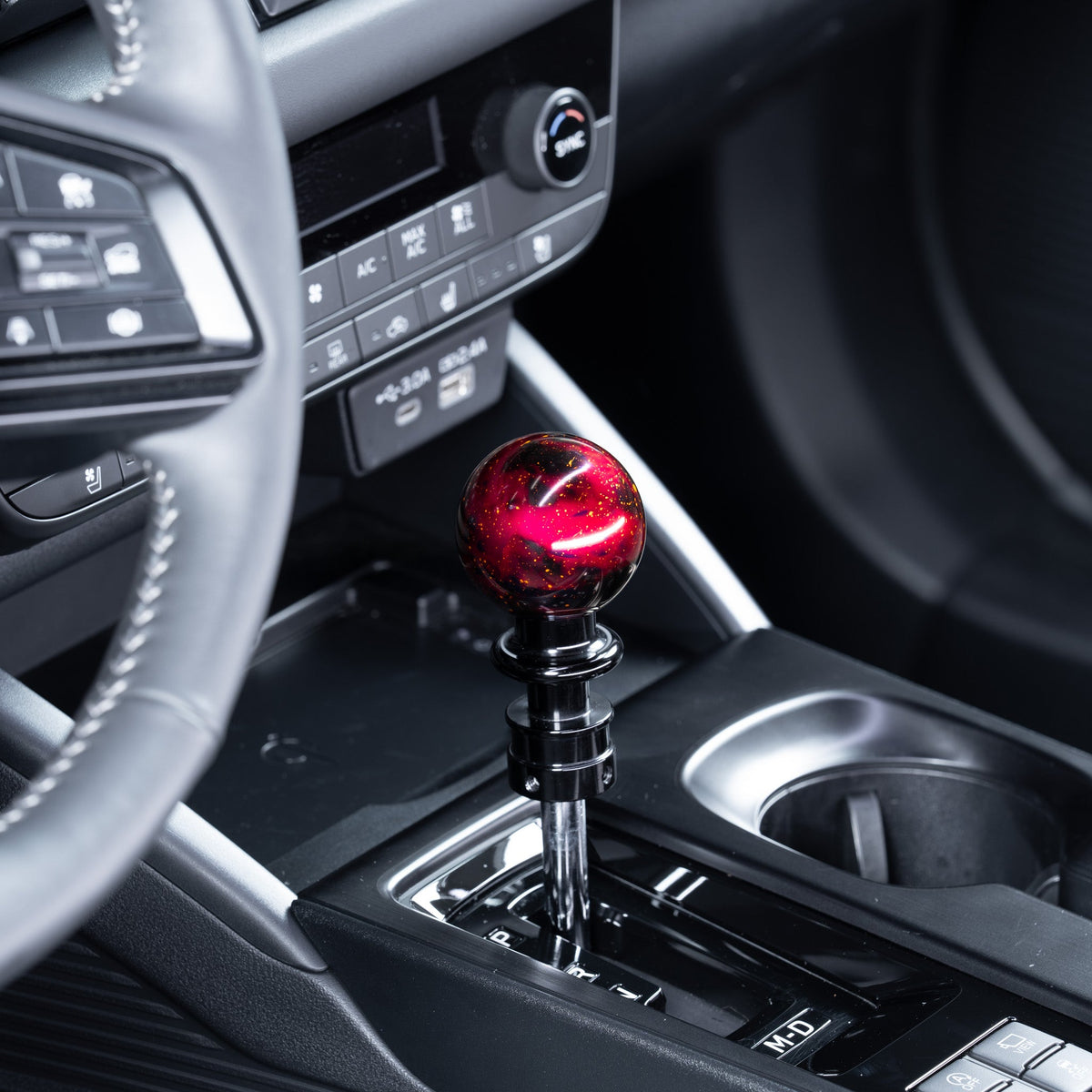 Billetworkz Automatic Shifter - Purple Cosmic Space - Fits Subaru CVT: WRX (2022+), Crosstrek (2024), Forester (2025+), Impreza (2024), Legacy/Outback (2015+) - Graveyard Performance