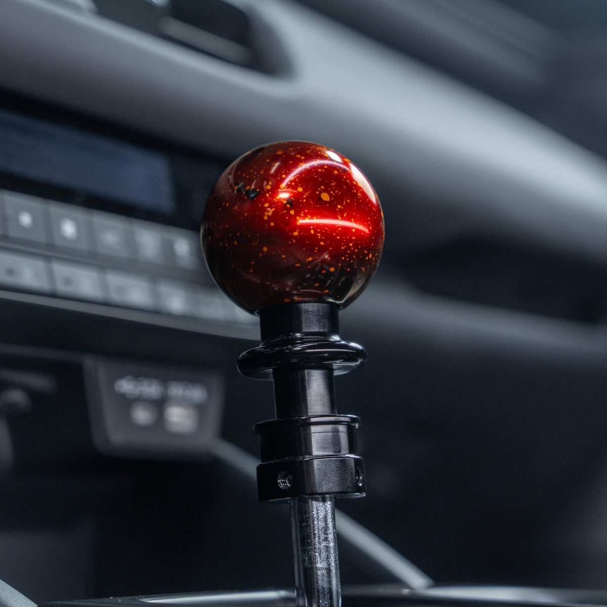 Billetworkz Automatic Shifter - Red Cosmic Space - Fits Subaru CVT: WRX (2022+), Crosstrek (2024), Forester (2025+), Impreza (2024), Legacy/Outback (2015+) - Graveyard Performance