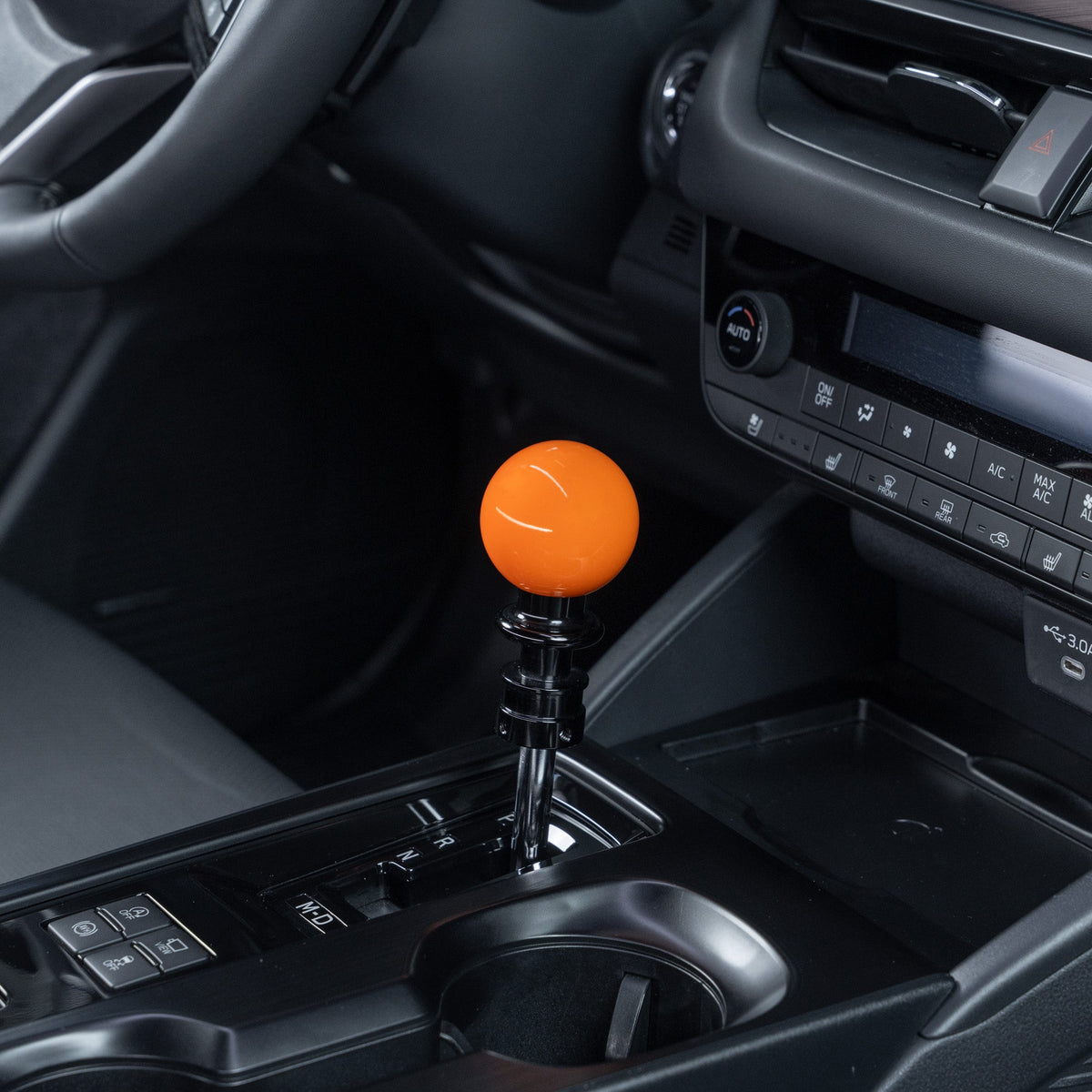Billetworkz Automatic Shifter - Gloss Orange - Fits Subaru CVT: WRX (2022+), Crosstrek (2024), Forester (2025+), Impreza (2024), Legacy/Outback (2015+) - Graveyard Performance