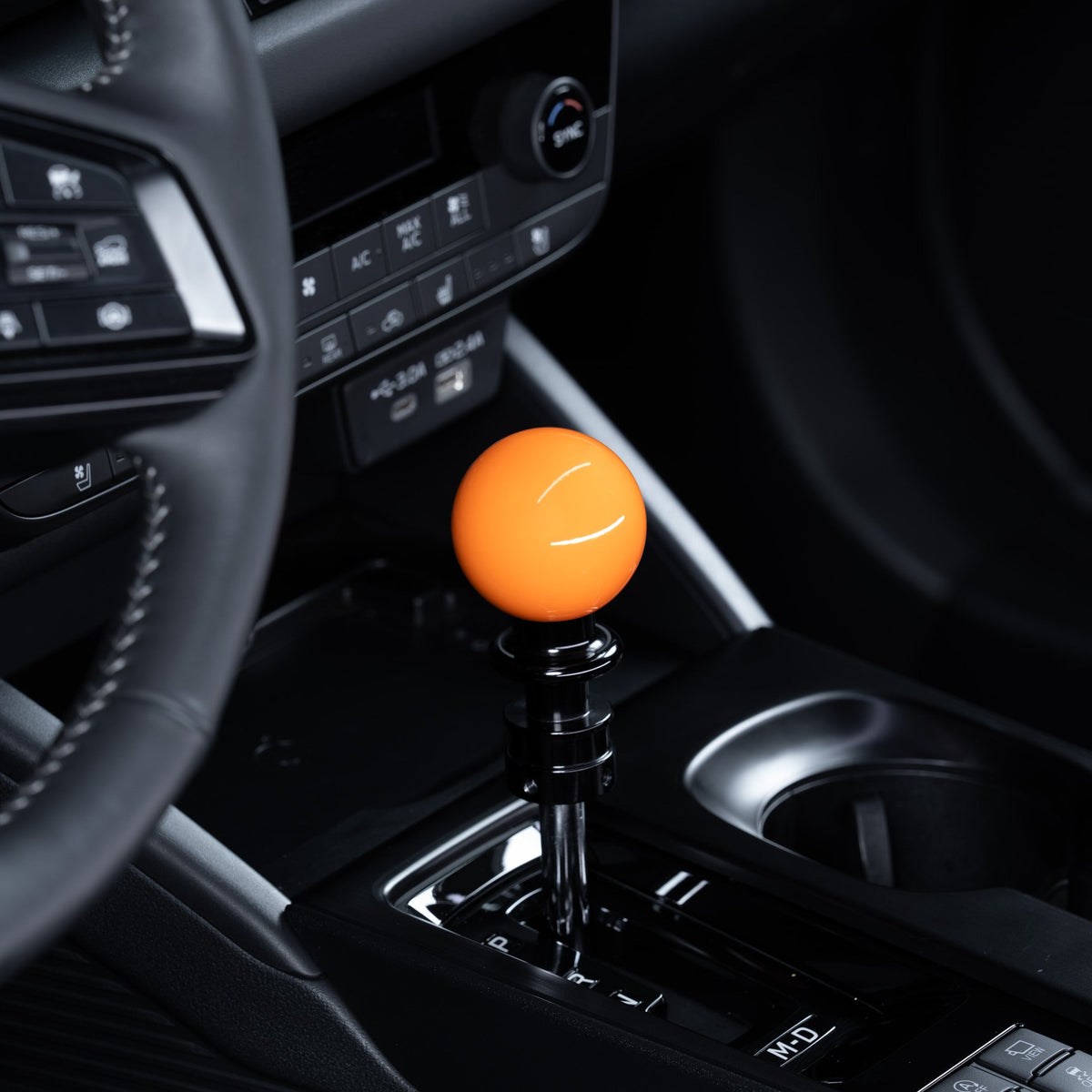 Billetworkz Automatic Shifter - Gloss Orange - Fits Subaru CVT: WRX (2022+), Crosstrek (2024), Forester (2025+), Impreza (2024), Legacy/Outback (2015+) - Graveyard Performance