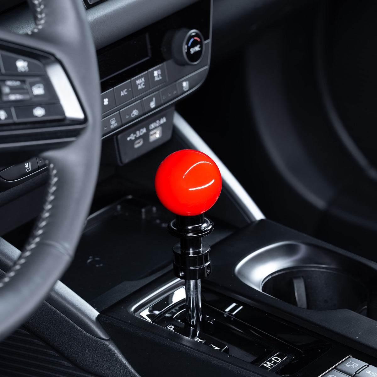 Billetworkz Automatic Shifter - Gloss Red - Fits Subaru CVT: WRX (2022+), Crosstrek (2024), Forester (2025+), Impreza (2024), Legacy/Outback (2015+)