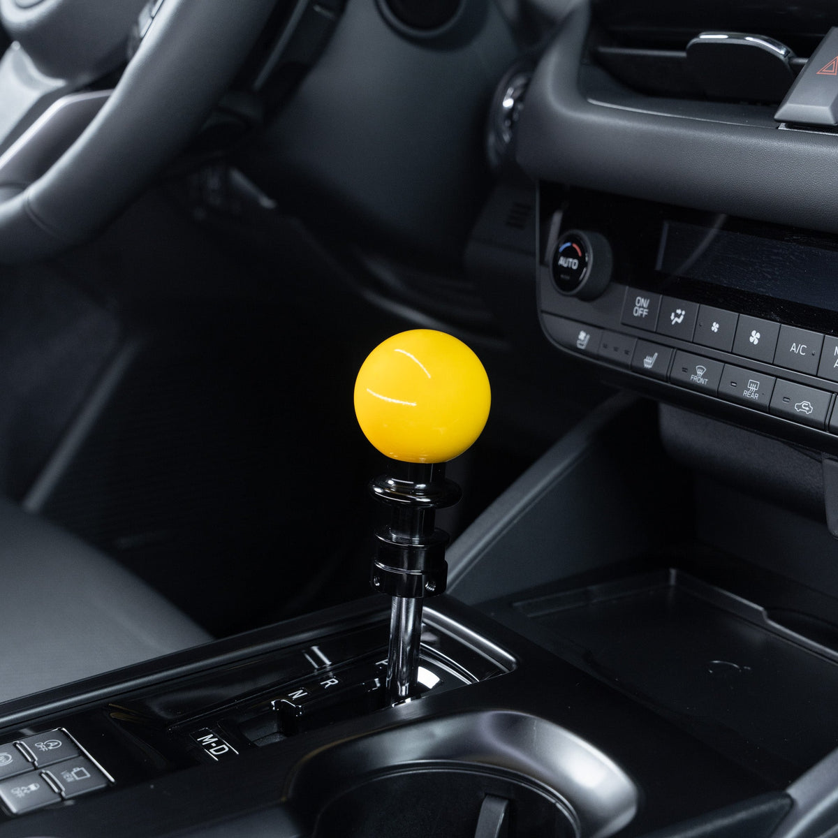 Billetworkz Automatic Shifter - Gloss Yellow - Fits Subaru CVT: WRX (2022+), Crosstrek (2024), Forester (2025+), Impreza (2024), Legacy/Outback (2015+) - Graveyard Performance