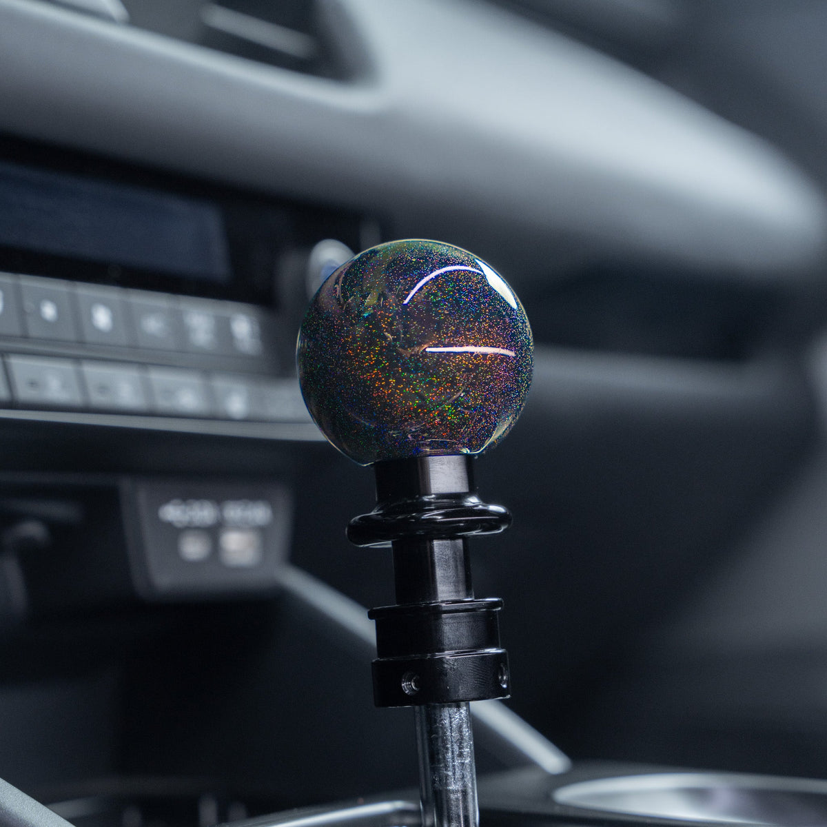Billetworkz Automatic Shifter - Rainbow Sparkle - Fits Subaru CVT: WRX (2022+), Crosstrek (2024), Forester (2025+), Impreza (2024), Legacy/Outback (2015+) - Graveyard Performance