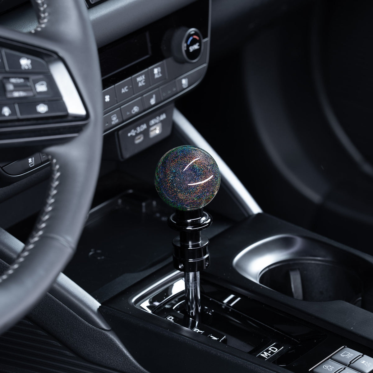 Billetworkz Automatic Shifter - Rainbow Sparkle - Fits Subaru CVT: WRX (2022+), Crosstrek (2024), Forester (2025+), Impreza (2024), Legacy/Outback (2015+) - Graveyard Performance