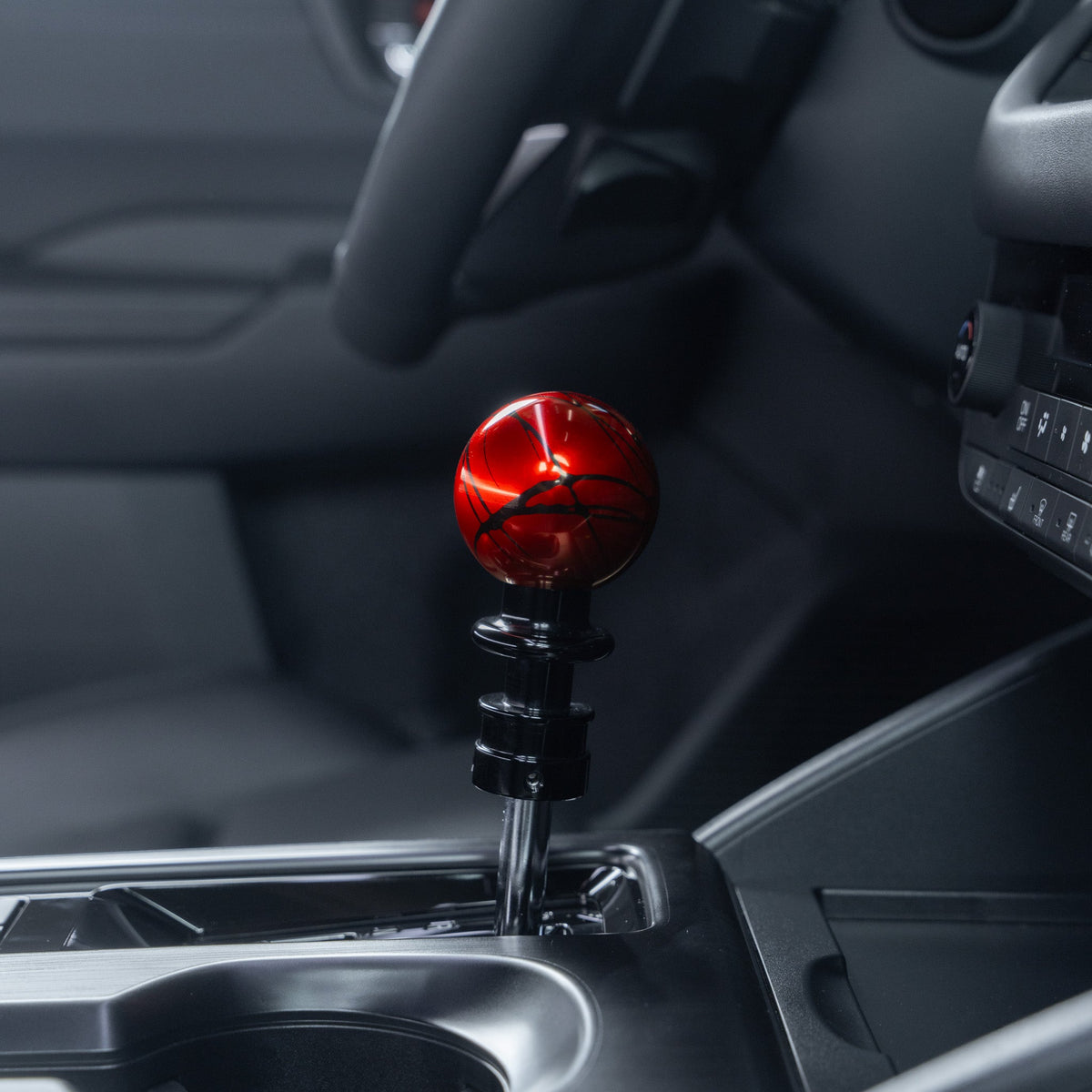 Billetworkz Automatic Shifter - Red w/ Black Splash - Fits Subaru CVT: WRX (2022+), Crosstrek (2024), Forester (2025+), Impreza (2024), Legacy/Outback (2015+) - Graveyard Performance