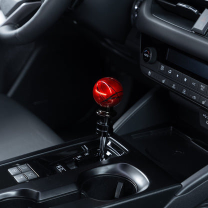 Billetworkz Automatic Shifter - Red w/ Black Splash - Fits Subaru CVT: WRX (2022+), Crosstrek (2024), Forester (2025+), Impreza (2024), Legacy/Outback (2015+) - Graveyard Performance