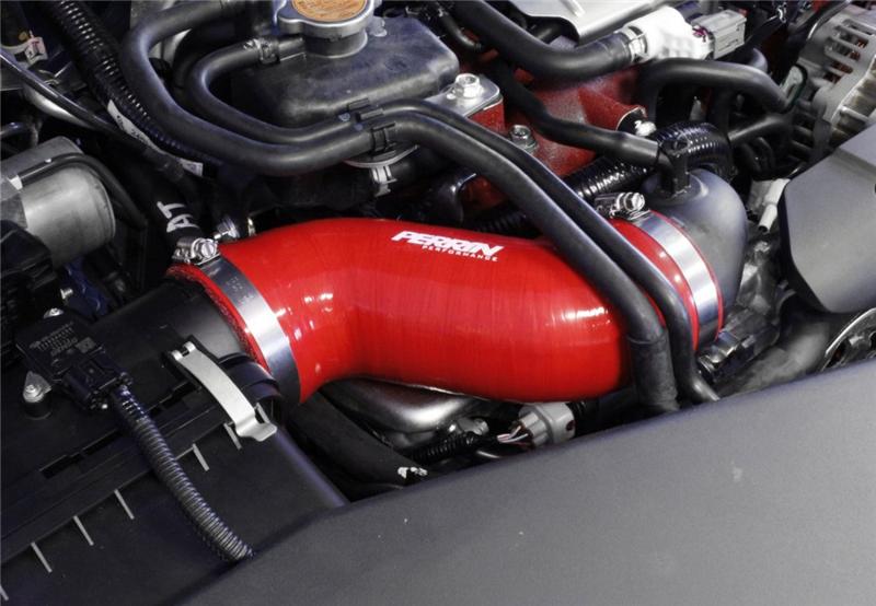 PERRIN 02-07 Subaru WRX/STi AFTA-MAF Intake Tube Air-Box to Inlet Hose - Red - Graveyard Performance