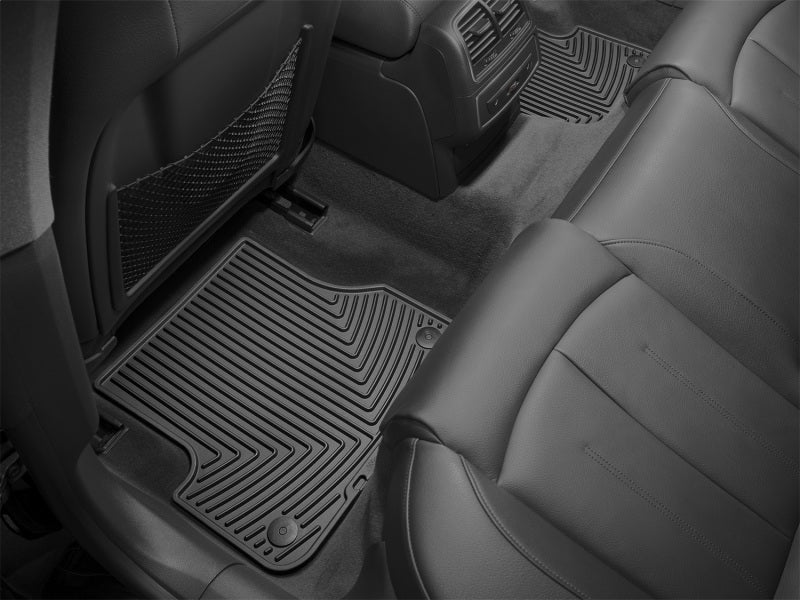 WeatherTech 12+ Audi A6/S6 Rear Rubber Mats - Black - Graveyard Performance