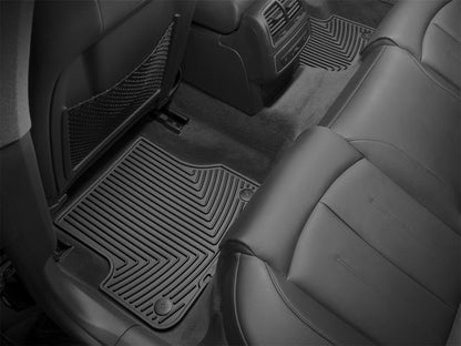 WeatherTech 12+ Audi A6/S6 Rear Rubber Mats - Black - Graveyard Performance