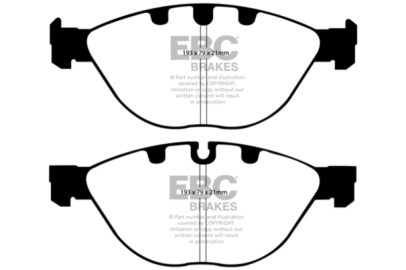 EBC 06-10 BMW M5 5.0 (E60) Redstuff Front Brake Pads - Graveyard Performance