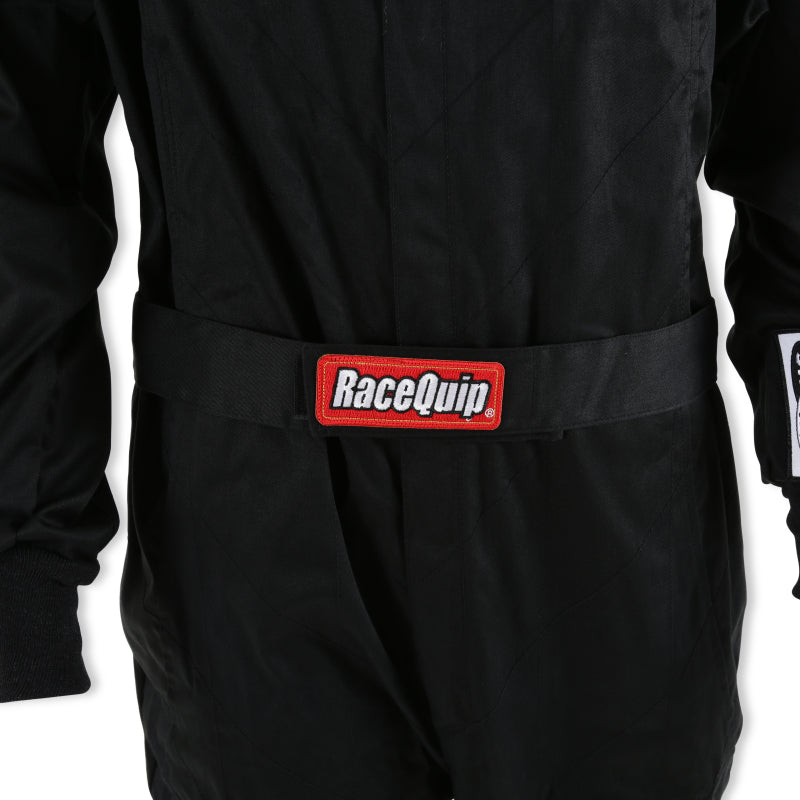 RaceQuip Black Chevron-1 Suit - SFI-1 Medium - Graveyard Performance
