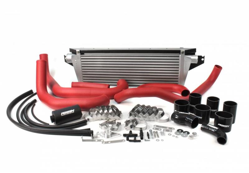 PERRIN 02-07 Subaru WRX/STi Front Mount Intercooler Boost Tubes + Hardware w/Red Tubes - Graveyard Performance