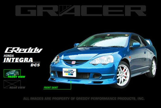 GReddy 02-04 Acura RSX Urethane Front Lip Spoiler ** Must ask/call to order** - Graveyard Performance