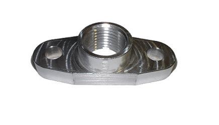 Torque Solution Extended Port Matched Oil Drain Flange: -10AN for T3/T4 PTE / Turbonetics - Graveyard Performance