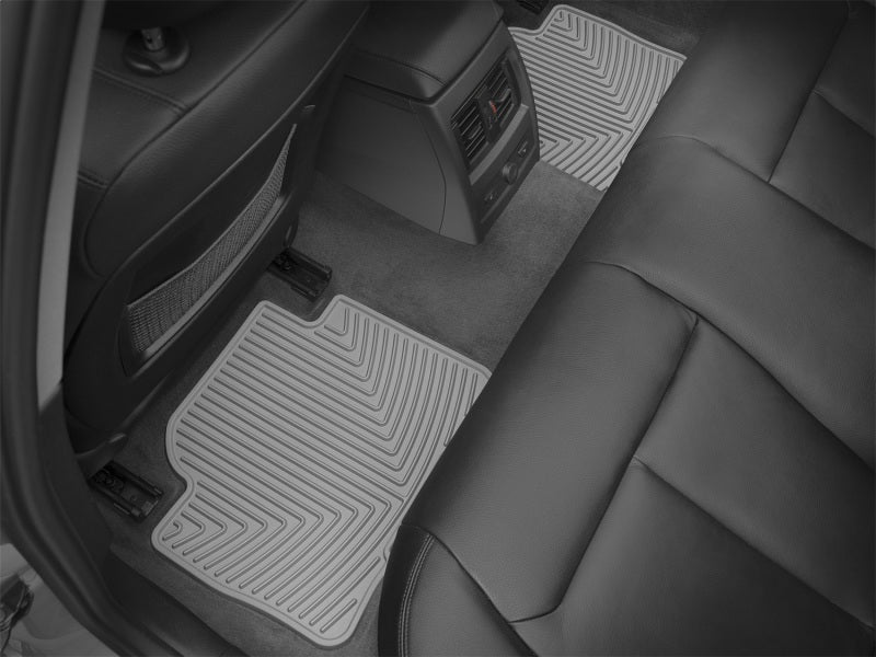 WeatherTech 12+ BMW 3-Series (F30) Rear Rubber Mats - Grey - Graveyard Performance