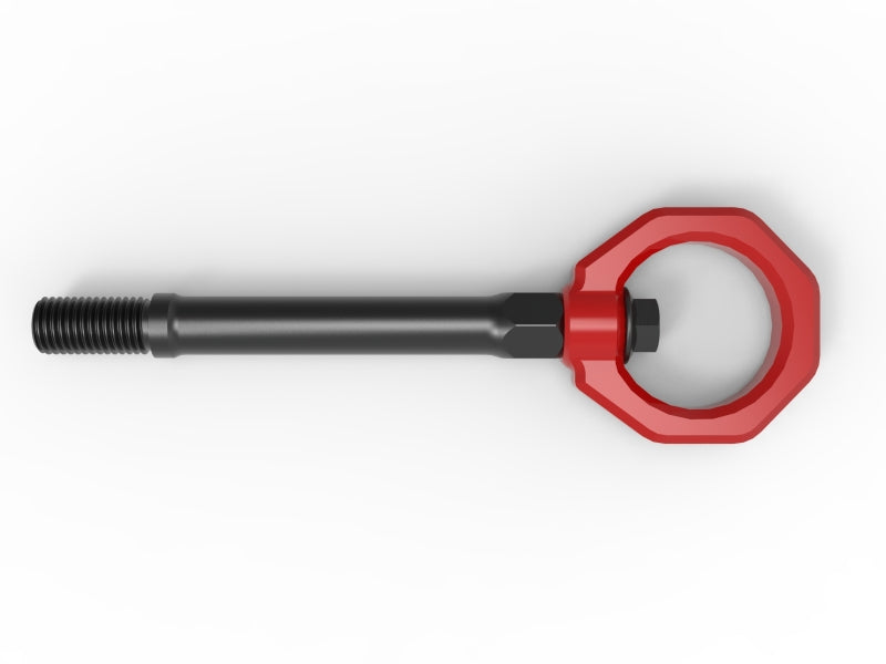 aFe CONTROL Front Tow Hook Red - Graveyard Performance