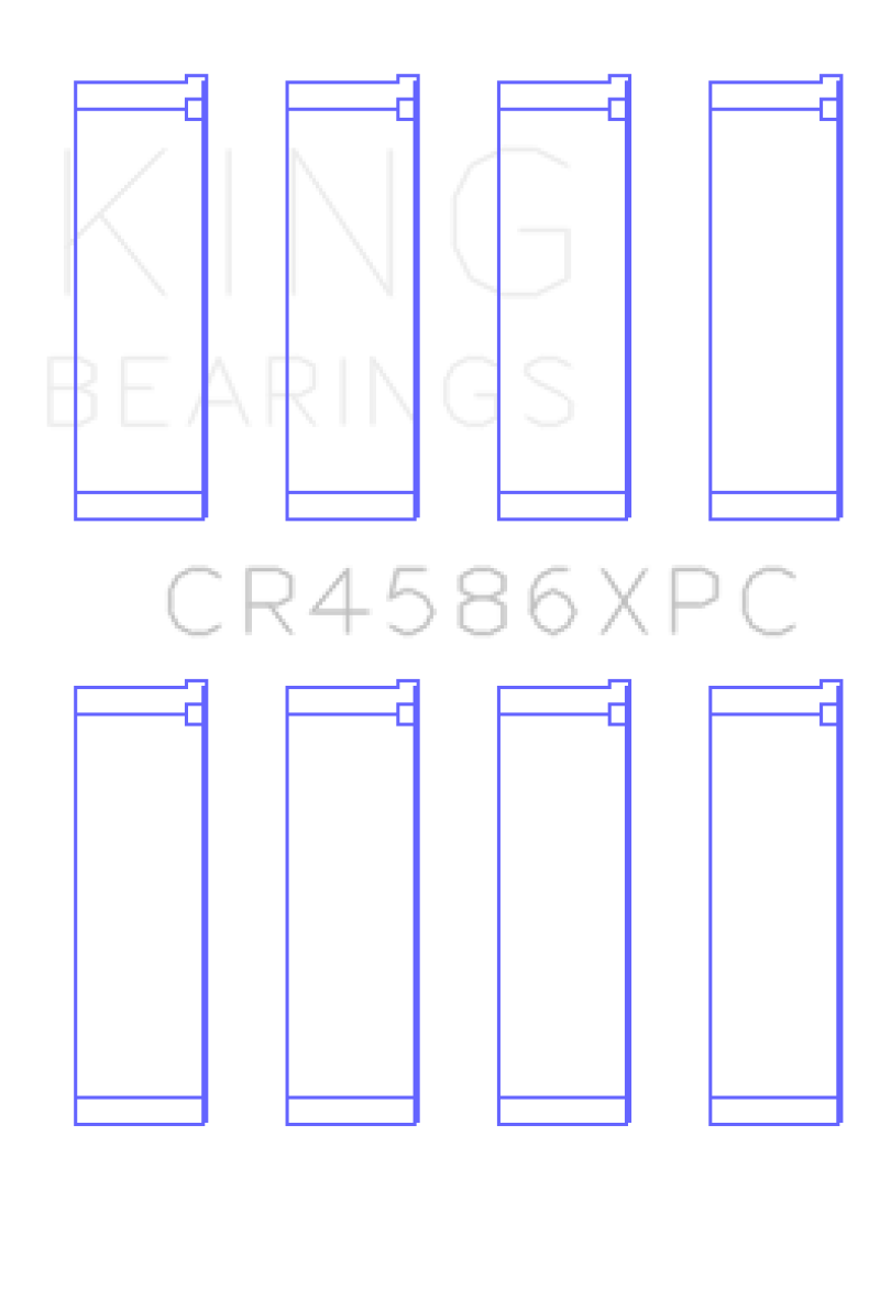 King Engine Bearings Mitsubishi 4B11T (Size 0.5) Coated Performance Rod Bearing Set