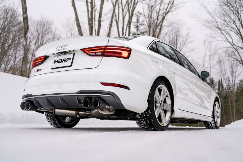 MBRP 15-18 Audi S3 304SS 3in Quad Split Rear Exit C/B System - Graveyard Performance