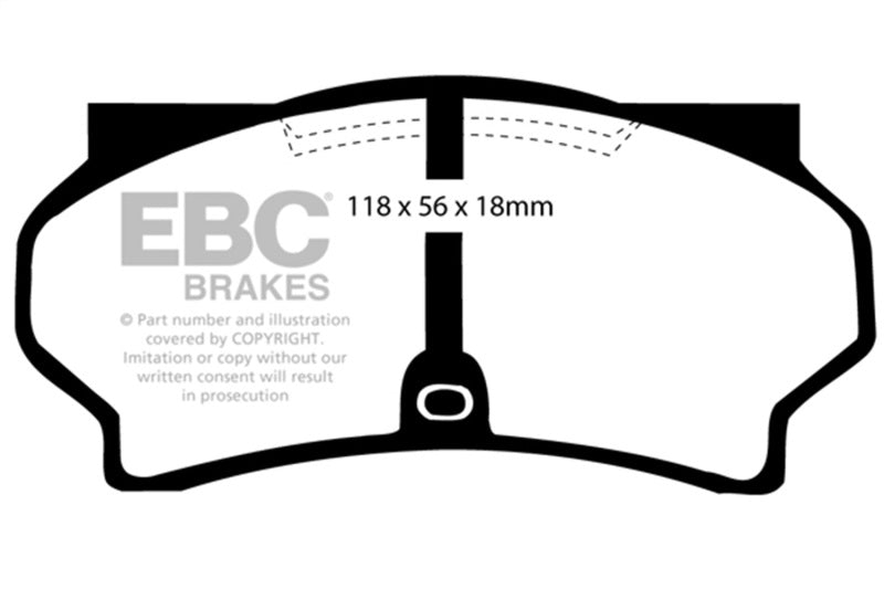 EBC 11-16 BMW Z4 E89 Ultimax Front Brake Pads - Graveyard Performance