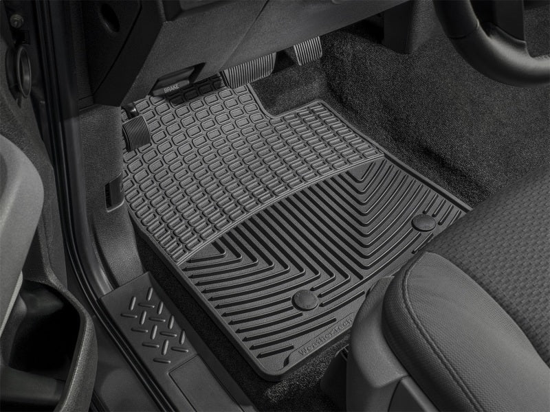 WeatherTech 11+ BMW 5-Series (F10) Front Rubber Mats - Black - Graveyard Performance