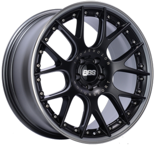 BBS CH-RII 21x10.5 5x112 ET17 CB66.5 Black Center Platinum Lip SS Rim Prot Wheel -82mm PFS/Clip Req - Graveyard Performance