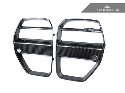 AutoTecknic Dry Carbon Motorsport V1 Front Grille Set - G80 M3 | G82/ G83 M4 - Graveyard Performance