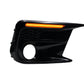 JDMuscle [18-21 WRX/STI] JDM Style Sequential Turn+Drl Bezel w/ Fog Light Cut Out | JDM-WRX18-133008