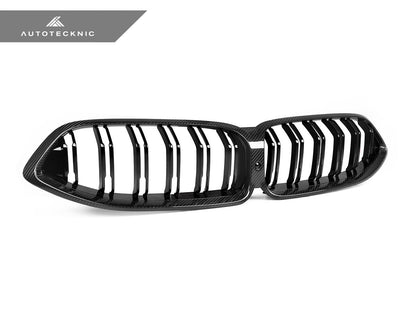AutoTecknic Dry Carbon Dual-Slats Front Grille - G14/ G15/ G16 8-Series - Graveyard Performance