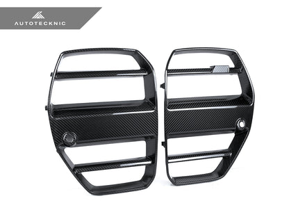 AutoTecknic Dry Carbon Podium V1 Front Grille Set - G80 M3 | G82/ G83 M4 - Graveyard Performance