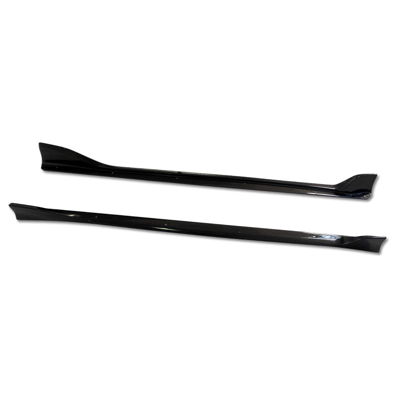 JDMuscle Tanso Carbon Fiber AM Style Side Skirt for 2020+ Toyota Supra - Graveyard Performance