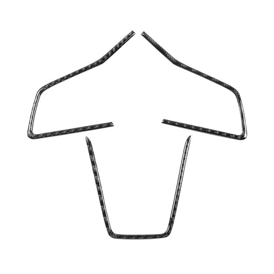 JDMuscle [22-25 WRX] P&S Series Carbon Fiber Steering Wheel Trim Covers 3 PC | Black Carbon Fiber/ Red Carbon Fiber