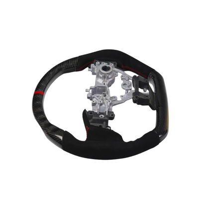 Racing Art [22-25 WRX] Carbon Fiber Steering Wheel - Leather / Suede