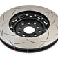 DBA 04-07 STi/2017 BRZ w/Perf. Pkg. 10 Hole Front Slotted 5000 Series 2/PC Rotor Assembled w/Blk Hat