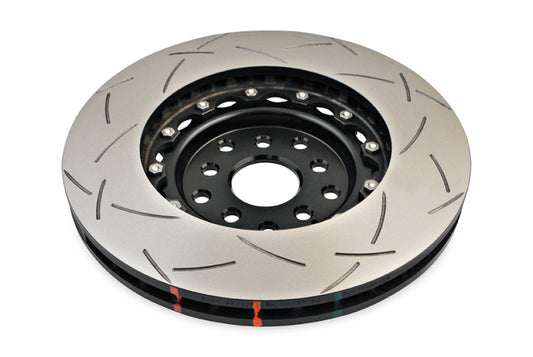 DBA 04-07 STi/2017 BRZ w/Perf. Pkg. 10 Hole Front Slotted 5000 Series 2/PC Rotor Assembled w/Blk Hat