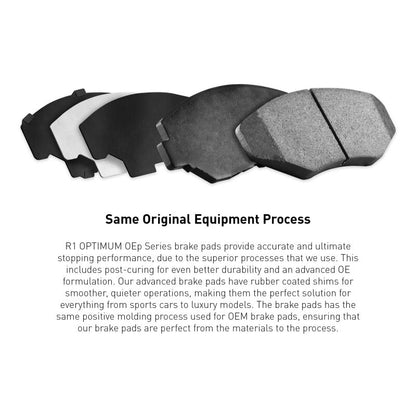 R1 01-19 Ford Fiesta Rear Optimum OE Brake Pads