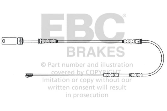 EBC 2011-2012 BMW 135 3.0L Turbo Front Wear Leads - Graveyard Performance