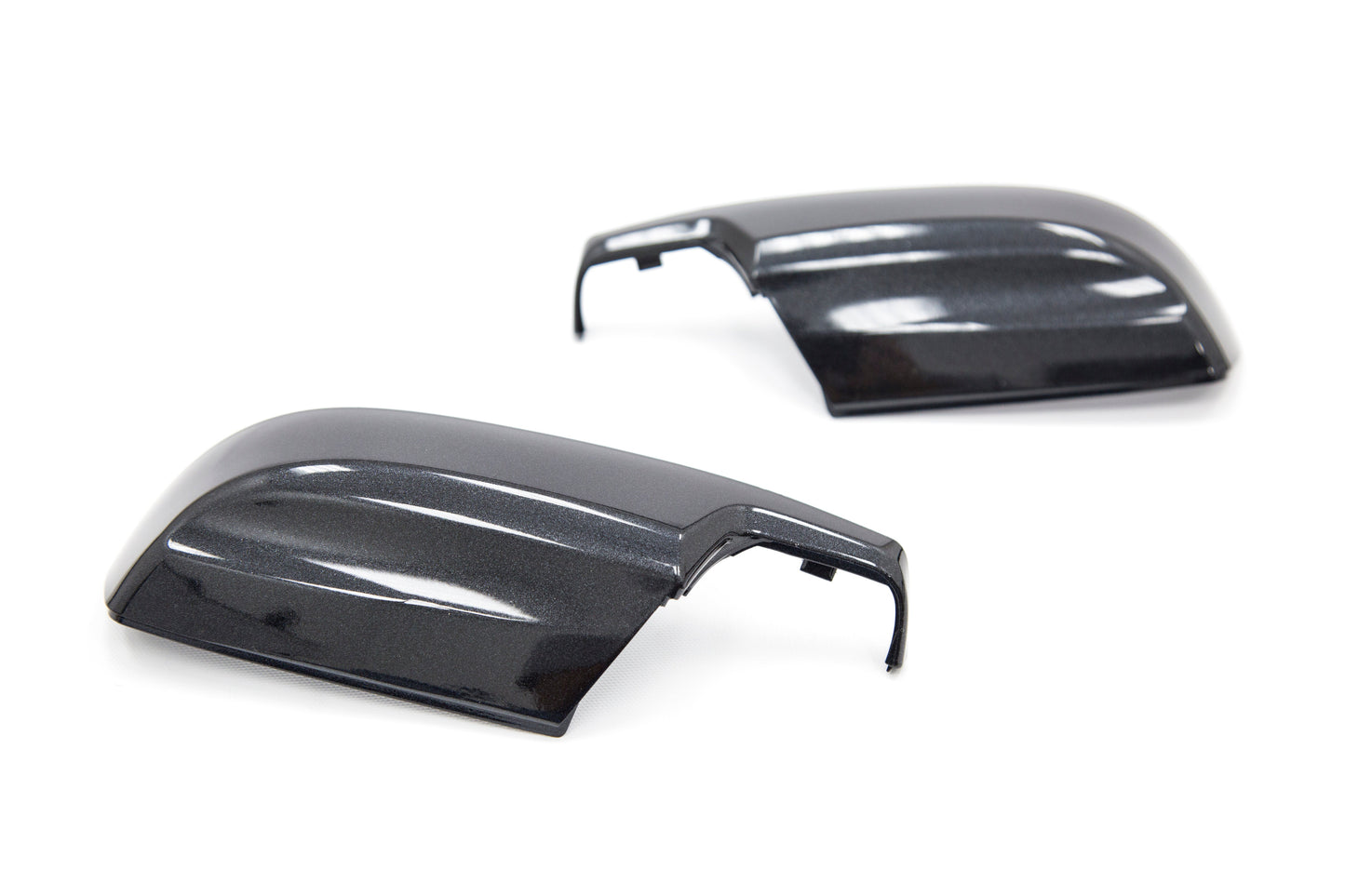 OLM Paint Matched Lower Mirror Covers - Dark Gray Metallic / Asphalt - 2015-2021 Subaru WRX / STI / 2015-2017 Crosstrek / 2015-2016 Impreza - Graveyard Performance