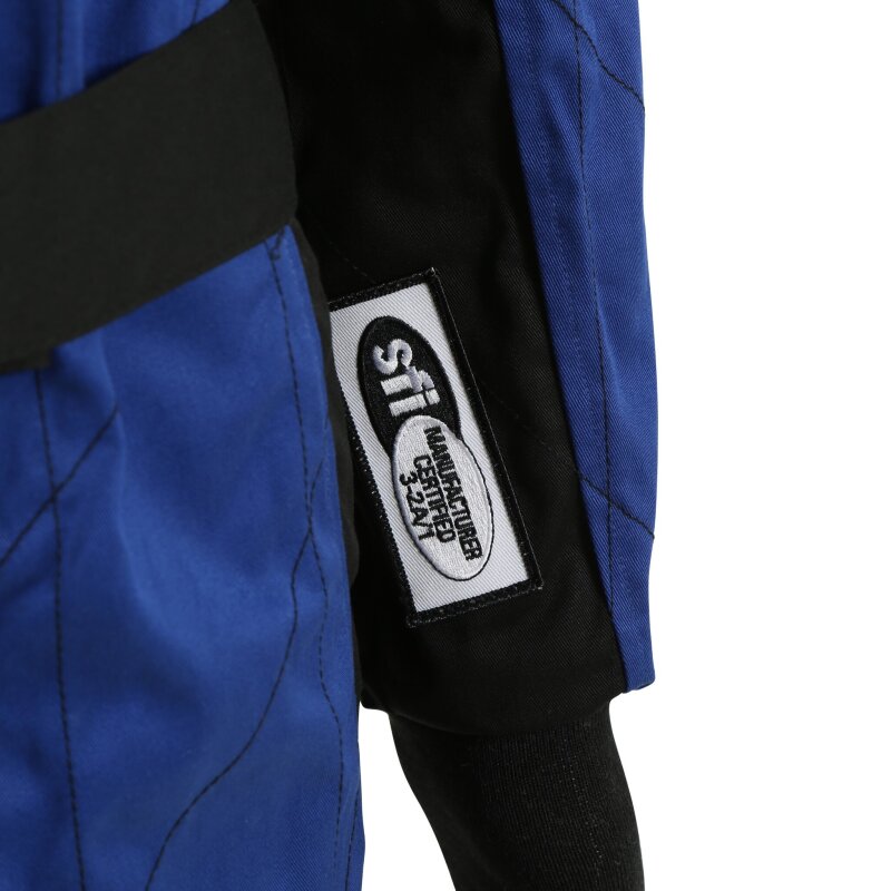 RaceQuip Blue Chevron-1 Suit - SFI-1 Medium - Graveyard Performance