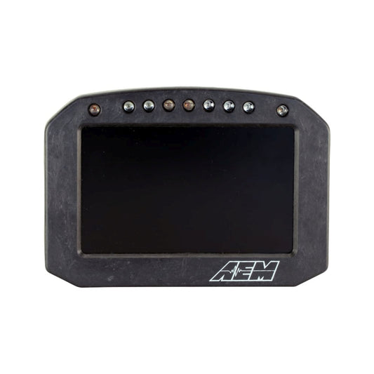 AEM CD-5LG Carbon Logging Flush Digital Dash Display w/ Internal 20Hz GPS & Antenna - Graveyard Performance
