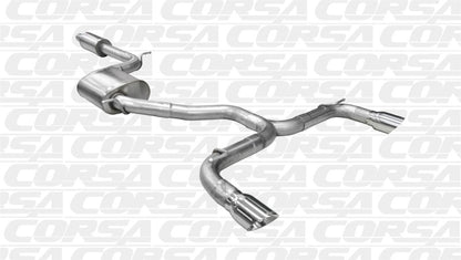 Corsa 2014-2016 Volkswagen GTI Mk7 Polished Sport 3.0in Cat-Back Dual Rear Exit - Graveyard Performance