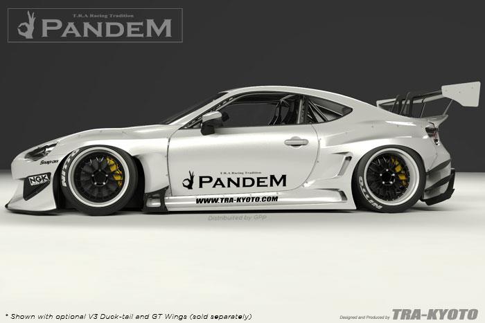 GReddy Scion FR-S Pandem Wide Body V3 Side Canards - Graveyard Performance
