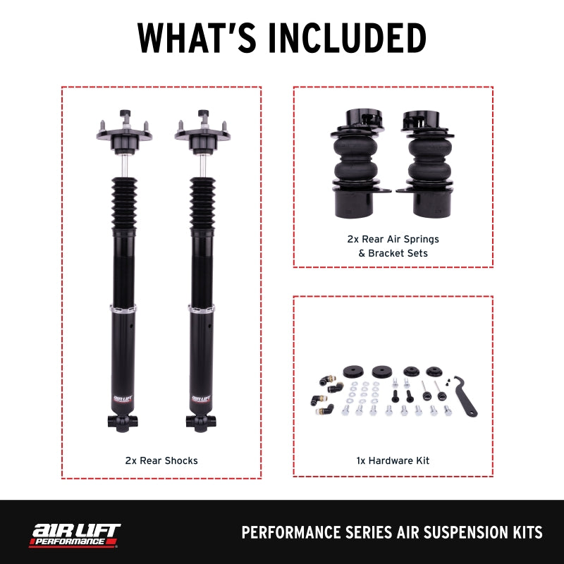 Air Lift Performance 2024 Lexus RC300/350 / 15-22 Lexus RC 350 / 13-21 Lexus GS 350 Rear Kit