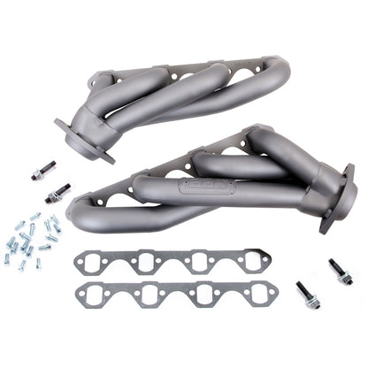 BBK 79-93 Mustang 5.0 Shorty Unequal Length Exhaust Headers - 1-5/8 Titanium Ceramic - Graveyard Performance