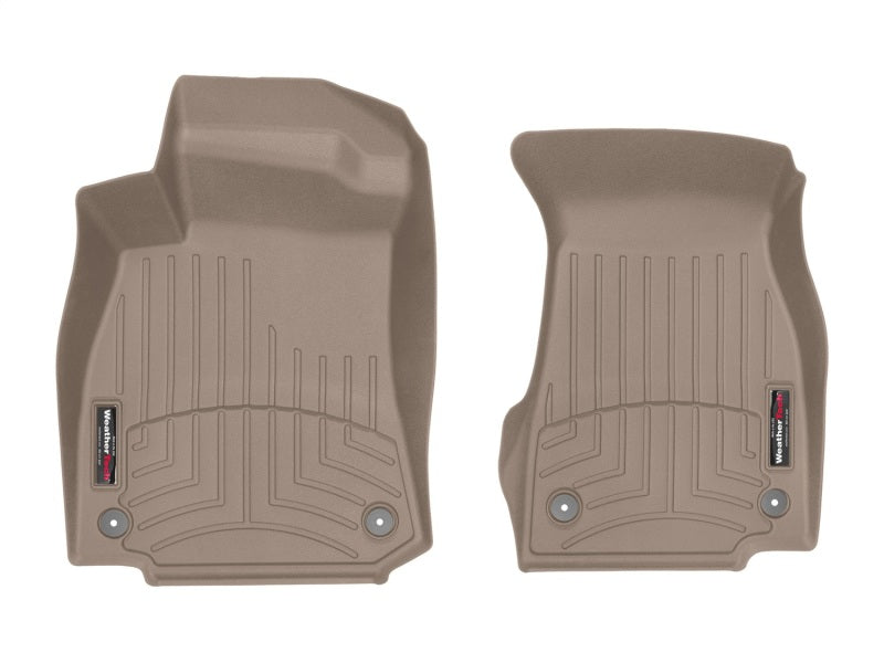WeatherTech 2019+ Audi A6 Front FloorLiner - Tan - Graveyard Performance