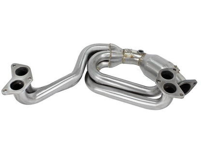 aFe 12-17 Toyota 86 / FRS / BRZ Twisted Steel 304 Stainless Steel Long Tube Header w/ Cat - Graveyard Performance